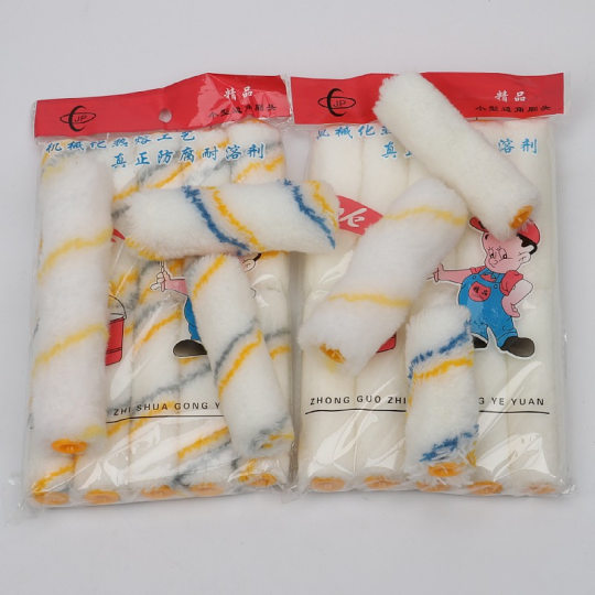 Factory wholesale polyester cotton thread small thumb 3-inch 4-inch 6-inch roller brush core paint paint small corner roller brush head