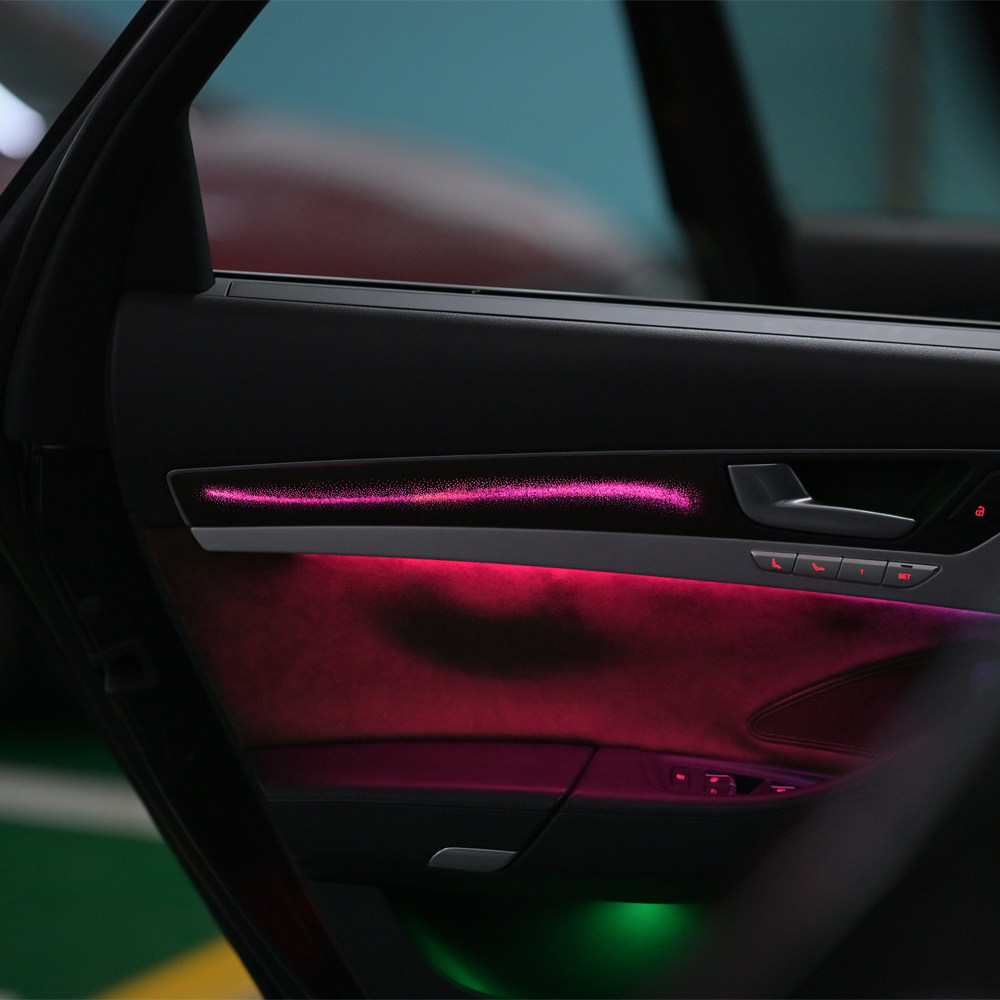 Audi A8/A8L car-specific ambient lighting, Audi ambient lighting, 64-color ambient lighting, car interior ambient lighting