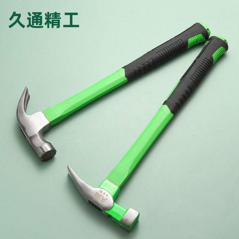 吸顶羊角锤电工锤扁锤迷你锤榔头包塑平顶纤维电木柄连体铁羊角锤