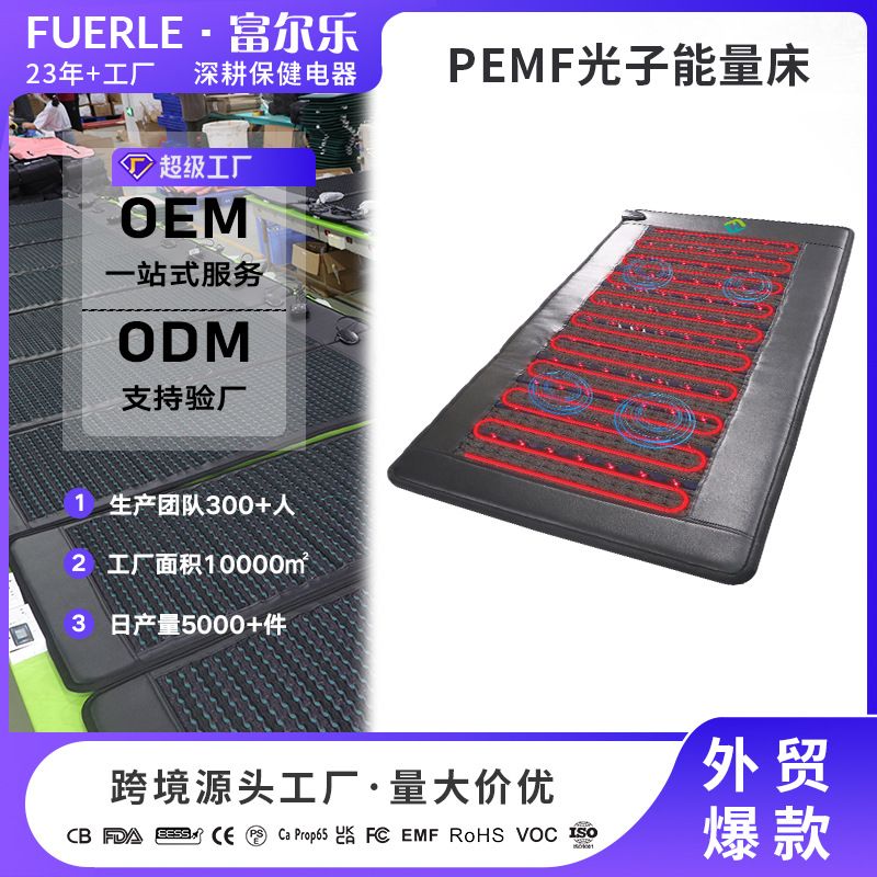 亚马逊热销光子能量床垫远红外恒温理疗养生智能超长波加热床垫