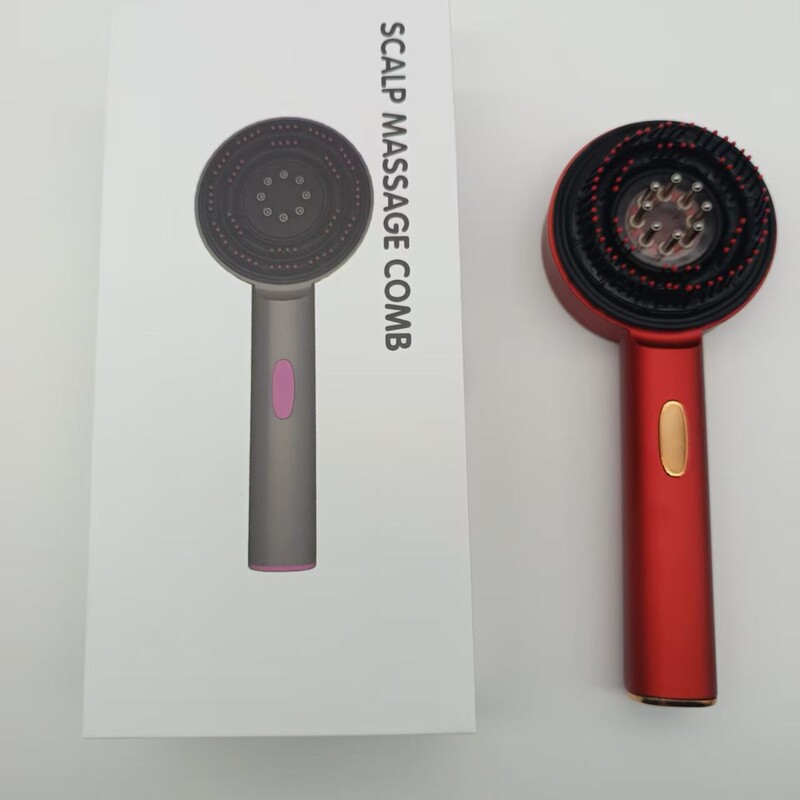 インターネットセレブの新しい電動家庭用頭皮液体導入コーム赤色光抗脱毛ヘアケアコーム多機能送料無料。|undefined