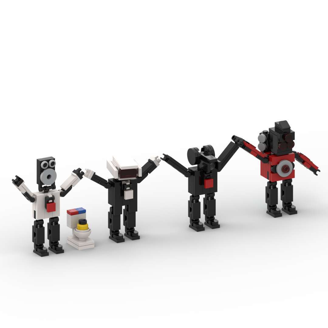 [Explosión de nuevo producto] SkibidiToilet WC man building blocks Monitor hombre oscuro sonido hombre V Titan TV man