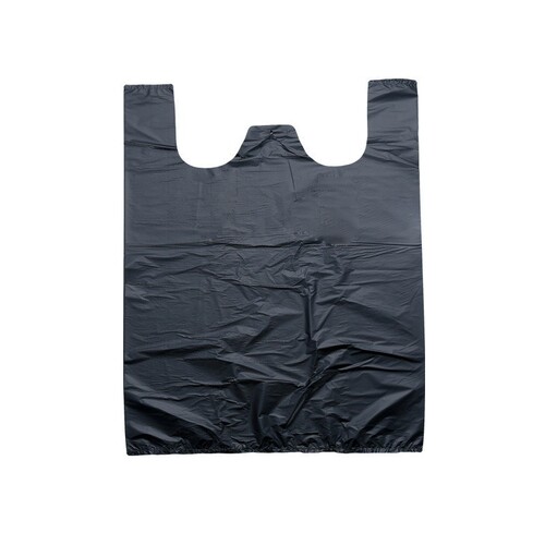 Black Large Thick Disposable Garbage Bags with Handheld Vest Bag Convenient Shopping Bag Direct Manufacturer Wholesale