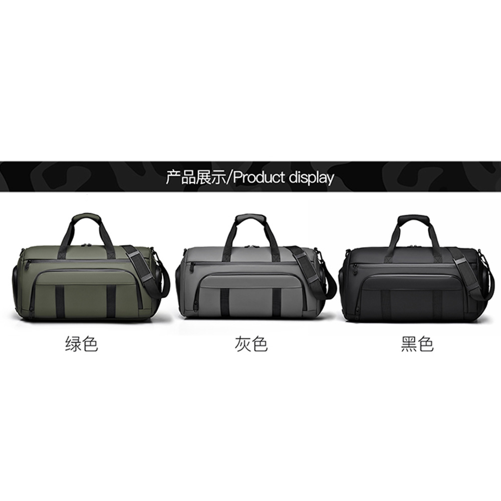 Bolsa de viaje de película transfronteriza separación seca y húmeda deportiva mochila de viaje de acondicionamiento físico comercio exterior bolsa de viaje portátil para hombres