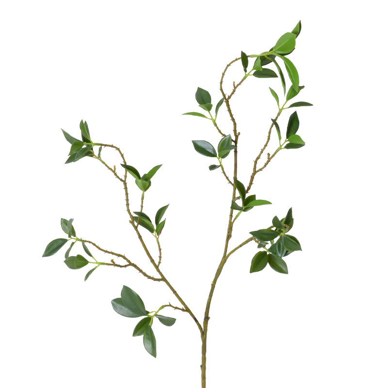 Té de montaña artificial Milan hoja pequeña hoja de Banyan HOJA DE Banyan planta verde Rama larga casa decoración de plantas verdes