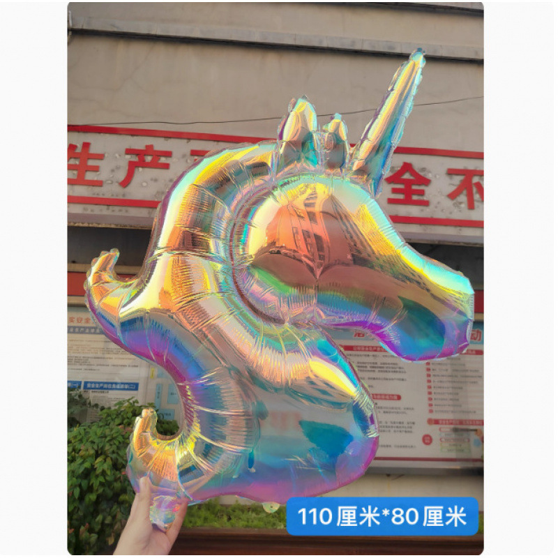 新しいレーザーカラフルな透明なカラフルなリボン子供用アルミフィルムバルーンピーチハート誕生日パーティーレイアウトスタイル|undefined