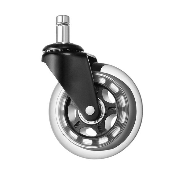 Universal foot wheel 2 inch 2.5 inch 3 inch big boss office chair furniture PU insert rod electrophoresis transparent mute caster