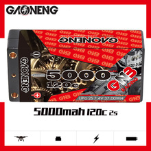 GNB高能 5000mAh 2S 7.4V 120C 短遥控车模RC锂电池4.0香蕉插头