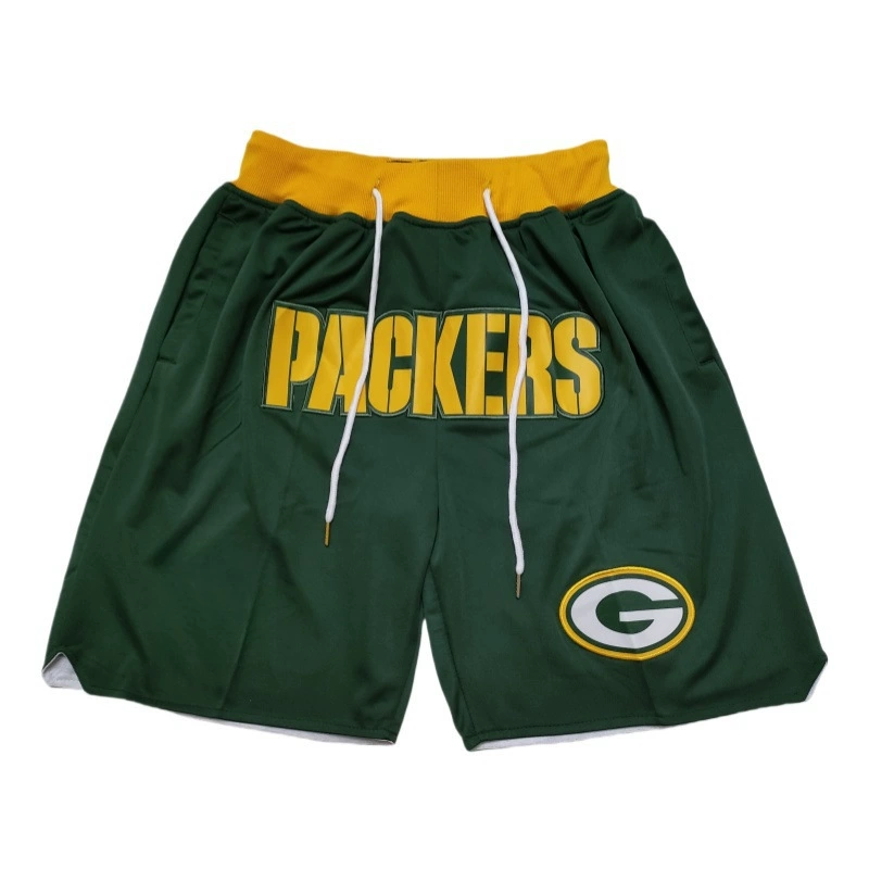 Шорты (JD) в стиле MLB/NFL, с вышитыми логотипами, лёгкие и дышащие, S–XXL