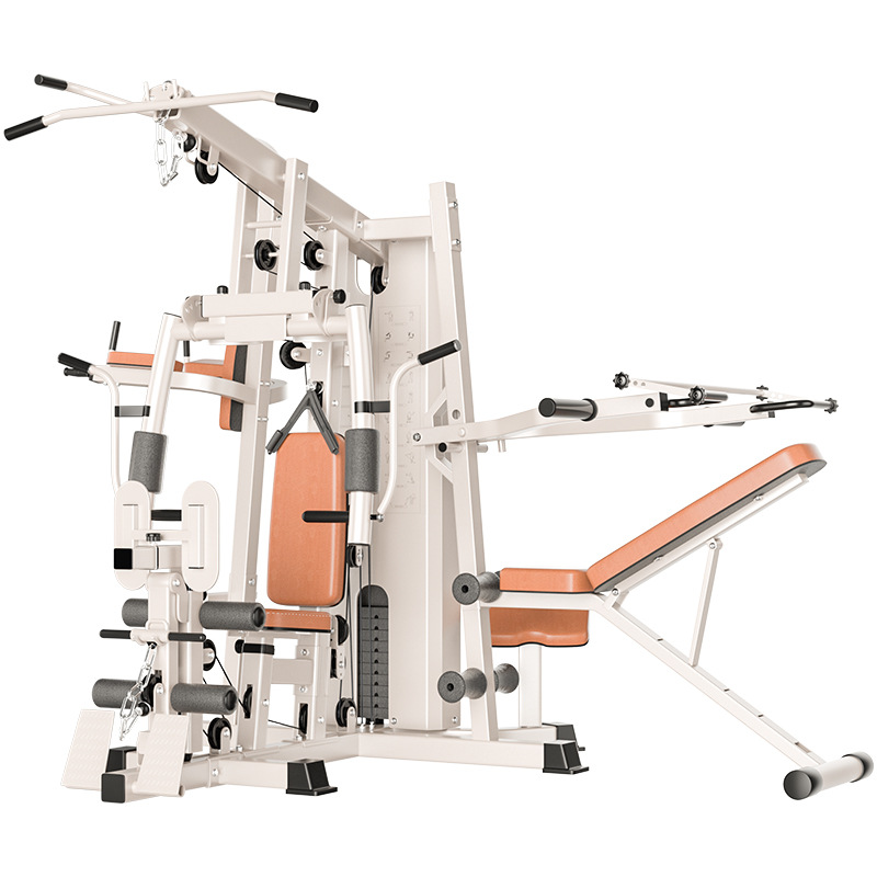 Dispositivo de entrenamiento integral, equipo de fitness, conjunto completo de conjunto integrado multifuncional para el hogar, equipo de fuerza deportiva para hombres