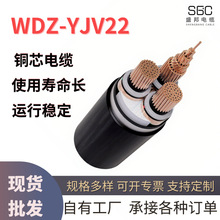 国标电缆无氧铜芯YJV22铠装多芯16 25 35 50 70  120平方阻燃电线