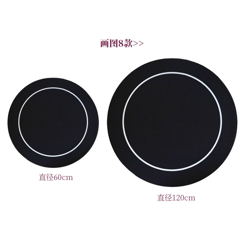 Texas poker estera de mesa Baijia dados paño estera de mesa redonda chip de juego de la tarjeta de Jack Negro alfombra de goma personalización