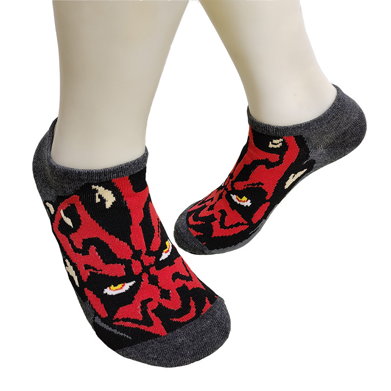 Calcetines de media pantorrilla a la moda con diseño de dibujos animados, creativos y personalizados, de algodón jacquard, de Suri Knitting, suministro transfronterizo.