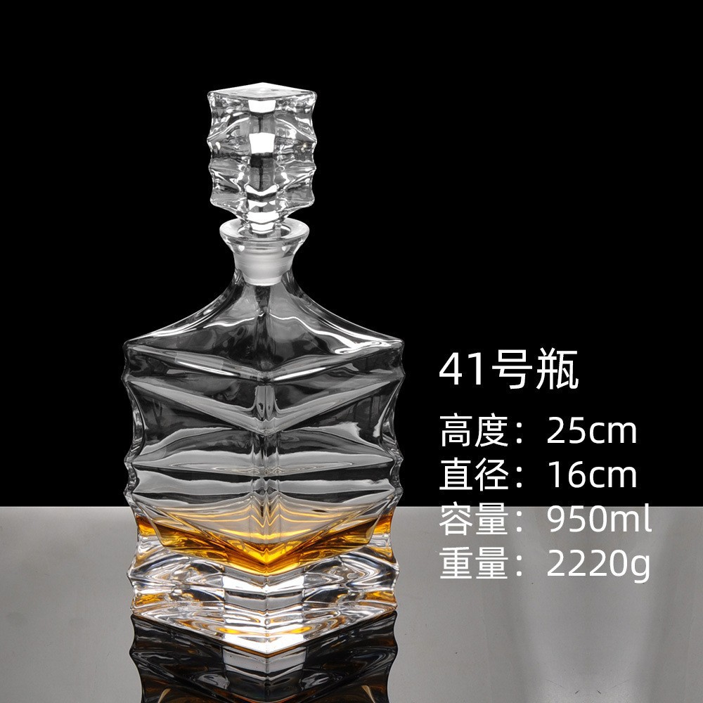 Botellas de vino de cristal transfronterizas directas de fábrica botellas de whisky europeas botellas de licores extranjeros botellas de vino blanco XO