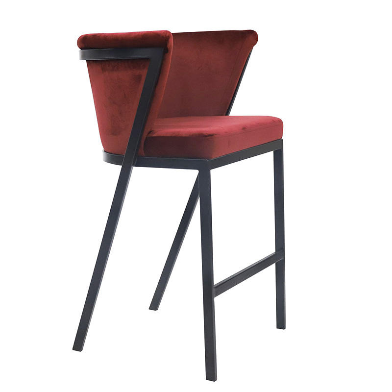 Silla de bar casera nórdica alta silla de bar respaldada alta recepción silla elevadora image 8