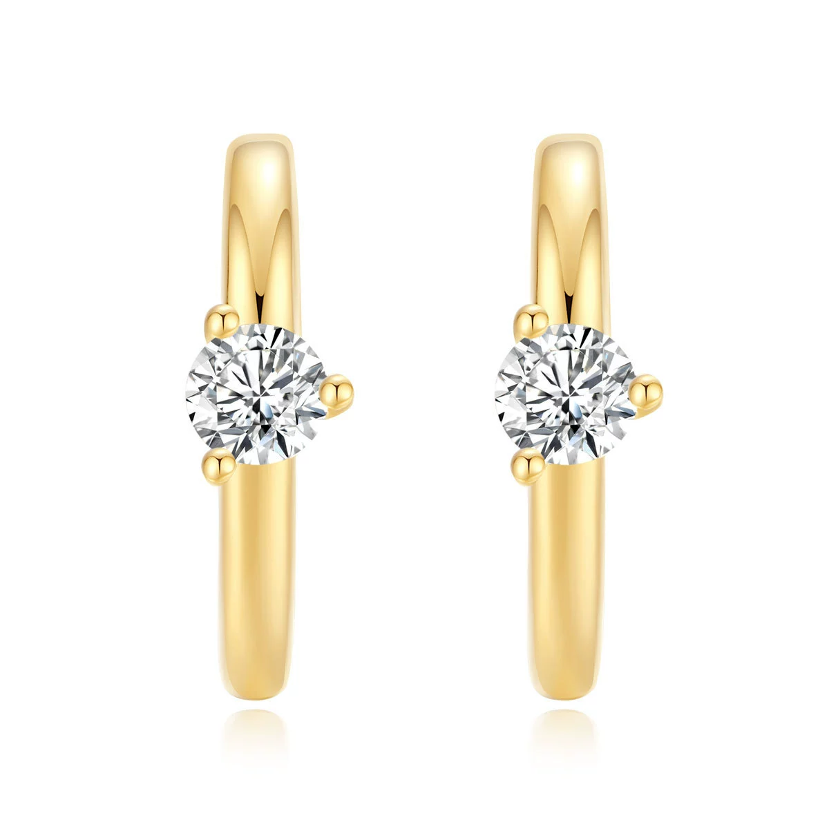 Sophisticated universal ear clips, European style, 925 silver, simple, elegant design