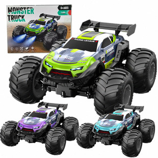 Cross-Border New Product 1:20 Tin Alloy Remote Control Off-Road Vehicle Bigfoot Electric Climbing Car Charging Big Wheel Remote Control Car