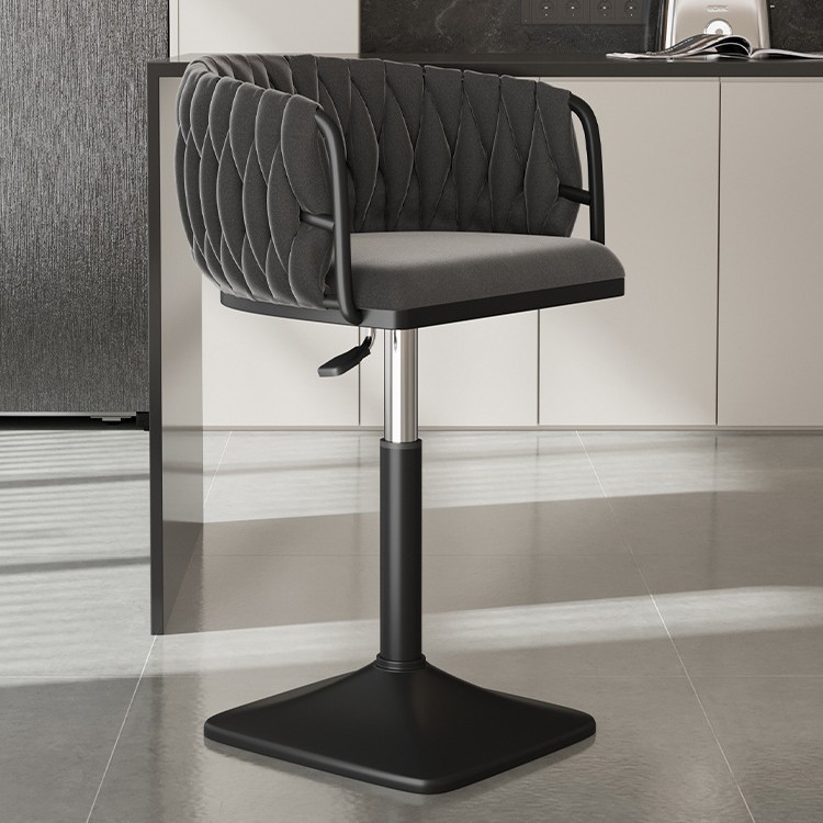 Silla de bar giratoria alta, silla de bar con envío gratuito, silla de bar de alta gama, delante, silla alta de moda, taburete de bar image 33