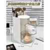 Divided rotating storage box [white 3 layers]
