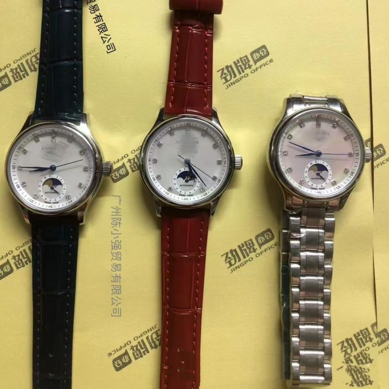 Factory Direct Sales Famous Craftsman Moon Phase Watch Fully Automatic Mechanical Watch Foreign Trade Famous Craftsman Women's Watch Four-Pin Couple Watch Jialan Watch