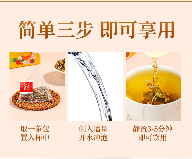 Oil-Cut Belly Tea 100g Winter Melon Lotus Leaf Triangle Tea Bags 20 Count Cold Brewed Herbal Blend in use