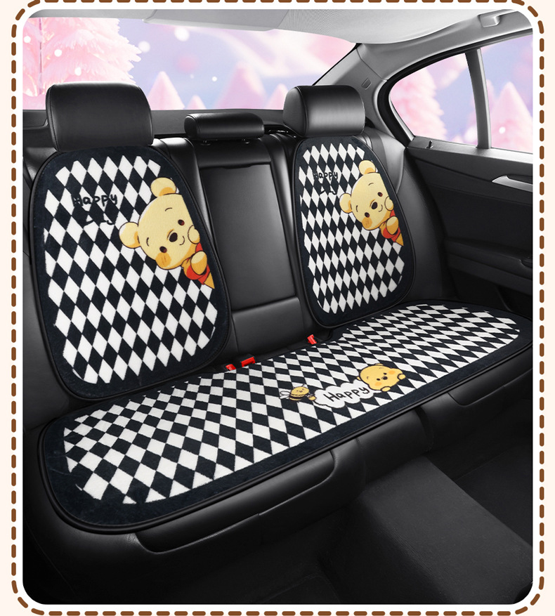 S024 Stuffed Bee Nini Winter Warm Car Cushion Car Cushion Cartoon Cute Stuffed Car Seat Cover