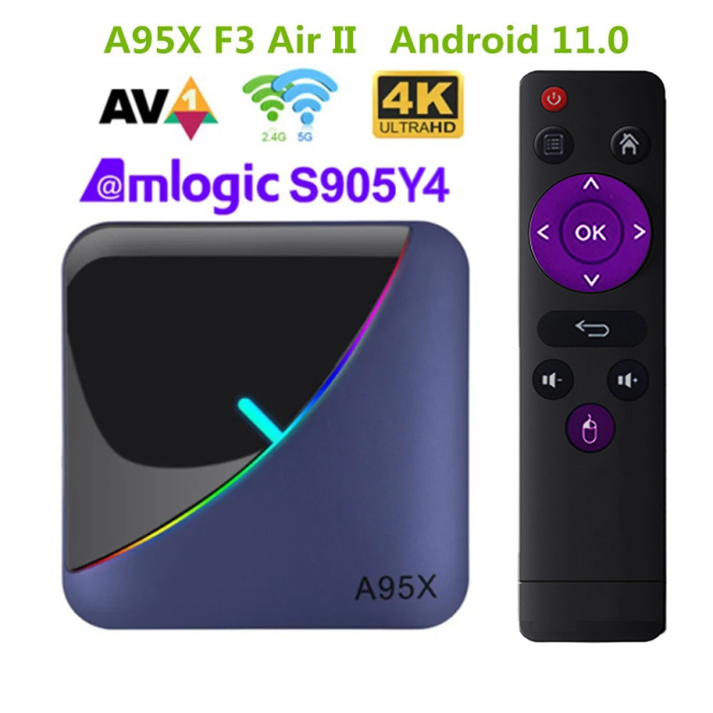 Android 11 A95X F3 Air Ii Tv Box Amlogic S905Y4 Rgb Bt5.0