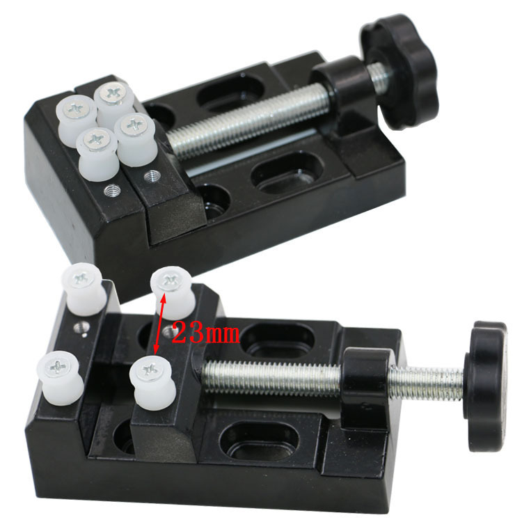 铝合金迷你小台虎钳 桌钳 平口钳 夹橄榄核桃 电磨夹具夹床