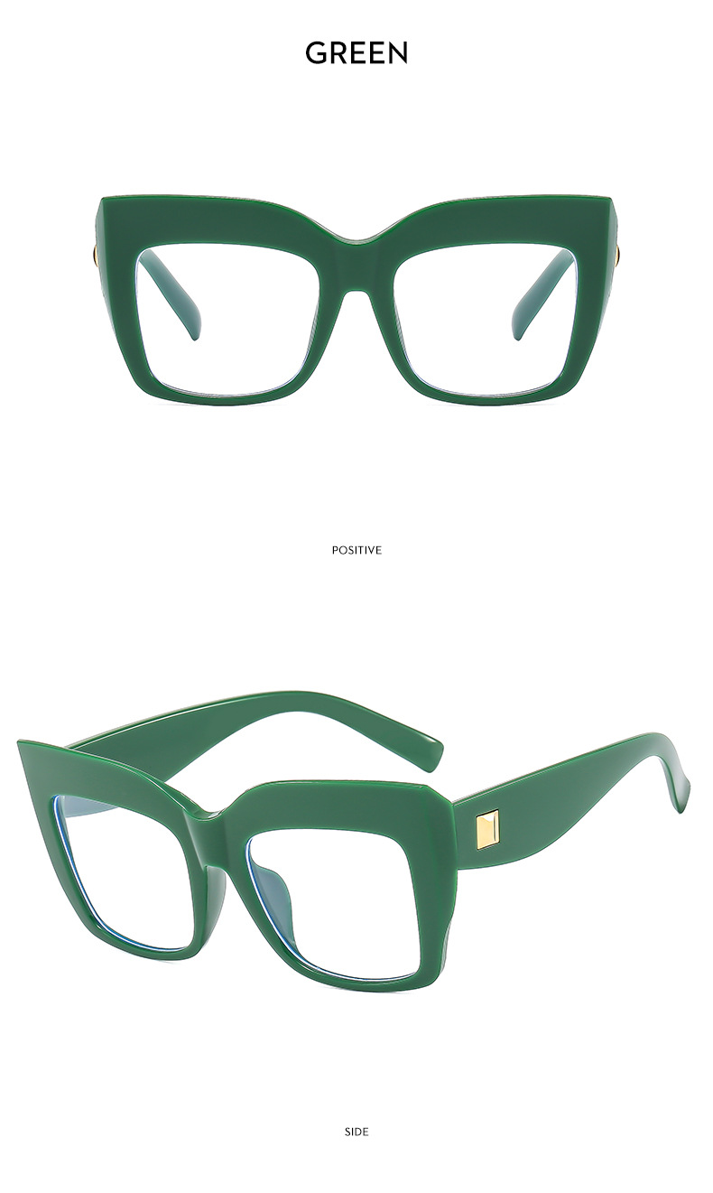 50g Weight Full Frame Glasses Structure Glasses Classification Ac, UV400 Protection Lens Material Square Glasses Style Street Occasion Solid Color Pattern Women'S Gender Exaggerated Style Exaggerated Solid Color Ac UV400 Protection Square Full Frame Women's Sunglasses 8