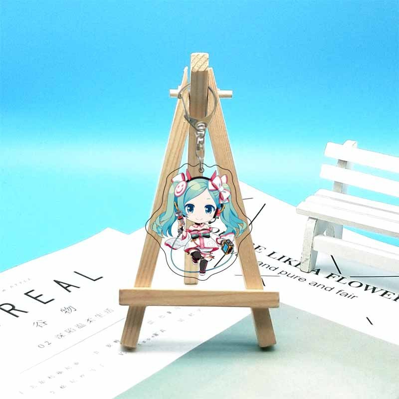 初音未来 miku花初音雪初音学生 动漫二次元周边亚克力钥匙扣挂件|undefined