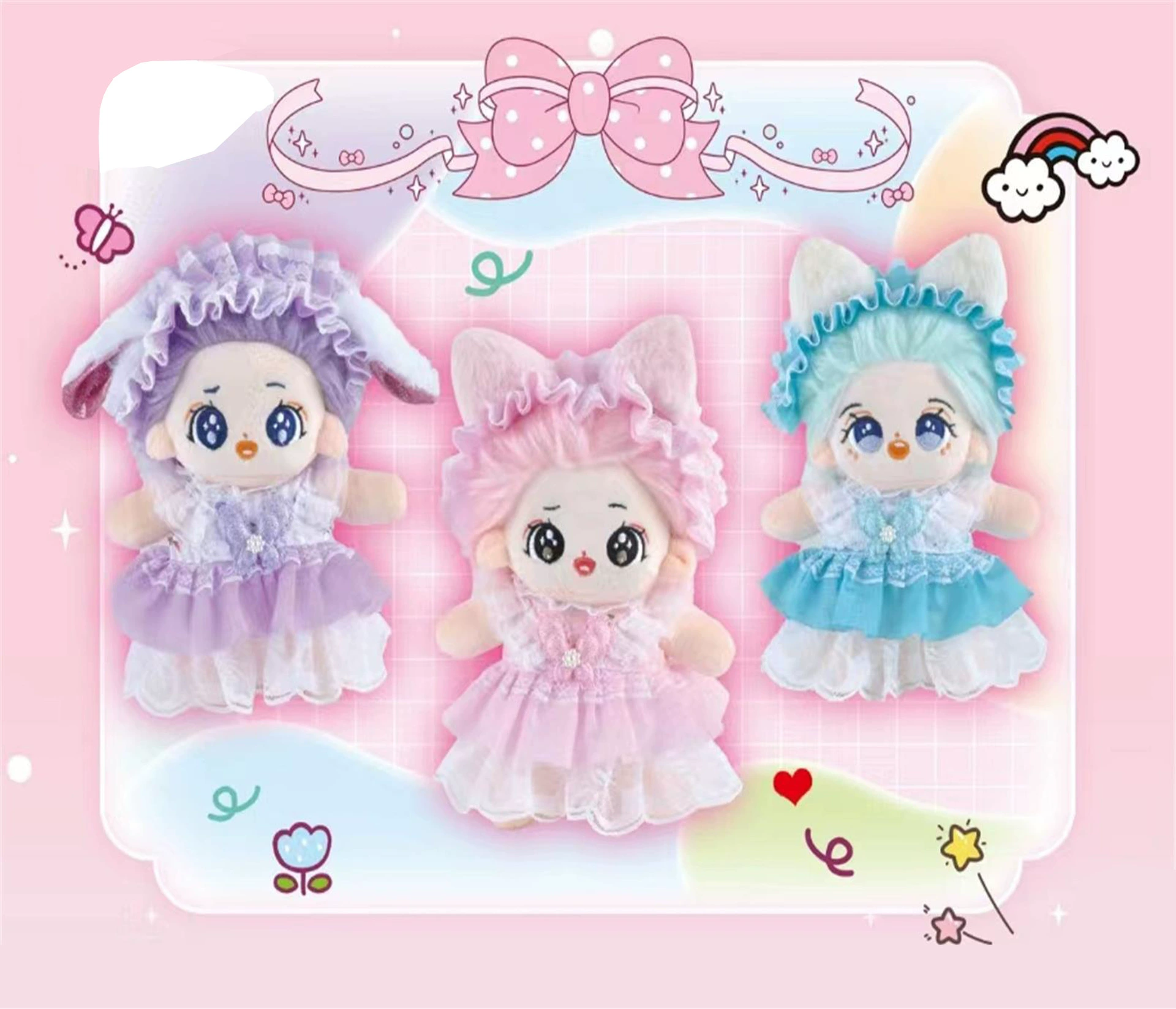 Хлопковая семейная милая кукла, игрушка, 20 см