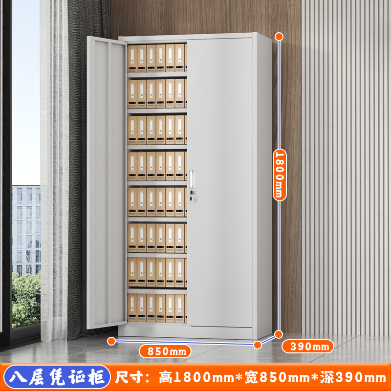 加厚二斗矮柜办公室资料文件柜家用带锁抽屉阳台柜铁皮储物工具柜|undefined