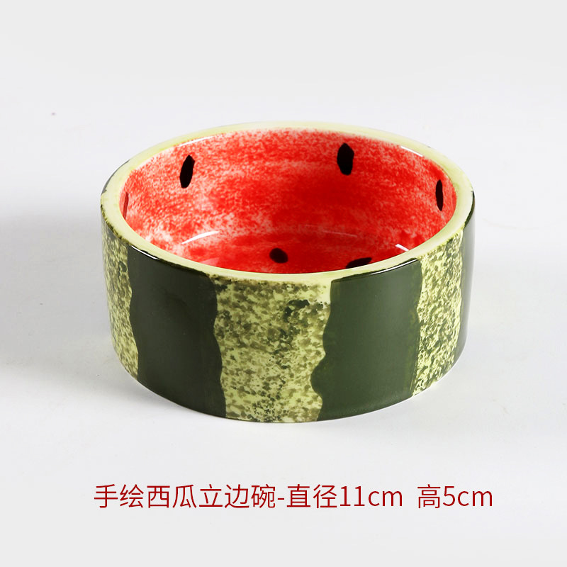 4.3inch 손으로 그린 ​​수박 스트레이트 볼/조각