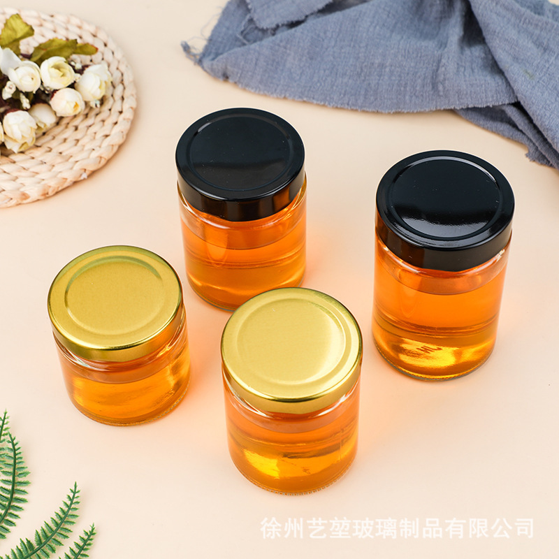 高盖马口铁储物罐透明圆柱形玻璃瓶耐高温可蒸煮罐头瓶密封收纳瓶|undefined