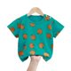 Class A Pure Cotton Children's Wear Short-sleeved T-shirt Girls' Infant Summer Pure Color Cotton Printed Short-sleeved 100 Children's Class A T-shirt