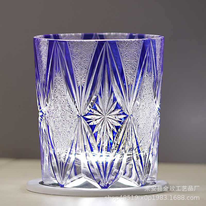 Copa de cristal Edo de estilo japonés, copa de whisky, copa de vino hecha a mano de alta calidad, copa de bar, copa de cerveza, regalo