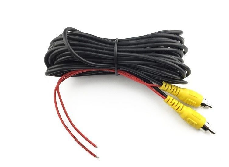 Car and truck navigation rearview AV RCA connector extension cable 8m OD3.0 thick reverse camera extension cable