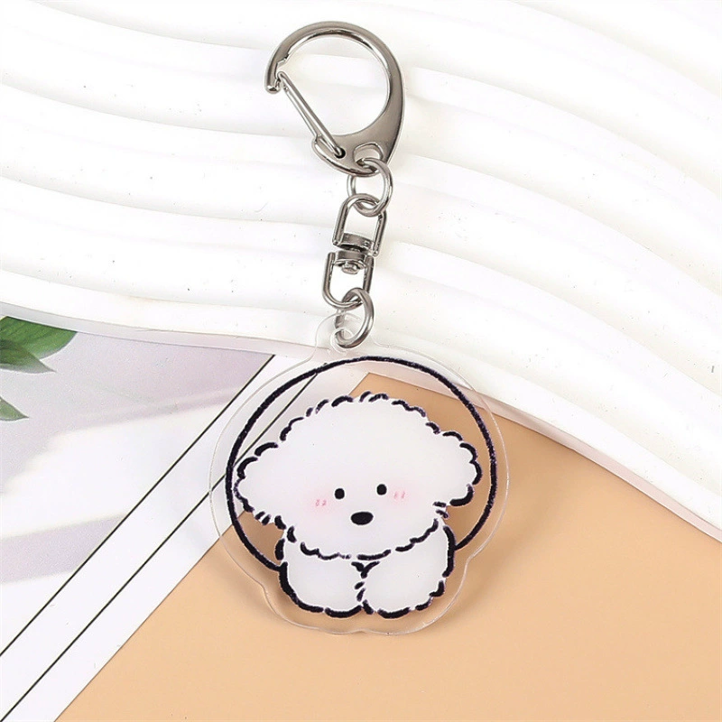 "(Cross-border trading), acrylic keychain, cartoon school bag, pendant"