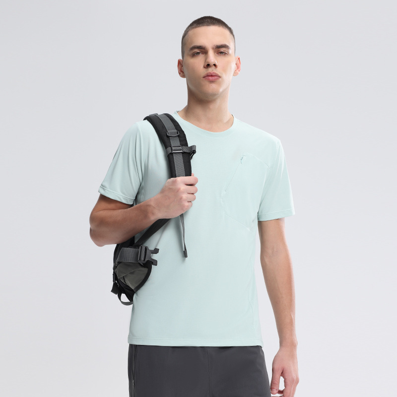 Dijia es el mismo deporte transfronterizo de manga corta hombre verano ocio acondicionamiento acondicionamiento viaje montaña cuello redondo ropa de secado rápido camiseta de hombre