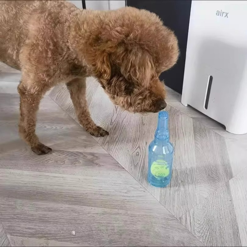 テニスボールサウンディングワインボトル犬のおもちゃ耐摩耗性、耐噛み性サウンディング退屈解消歯が生える漫画フローティング大型犬知育玩具|undefined