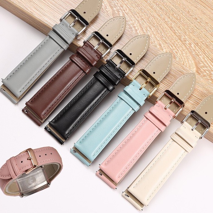Plain cowhide strap waterproof anti-sweat deodorant color fashion with switch raw ear unisex Plain cowhide strap waterproof anti-sweat deodorant color fashion with switch raw ear unisex