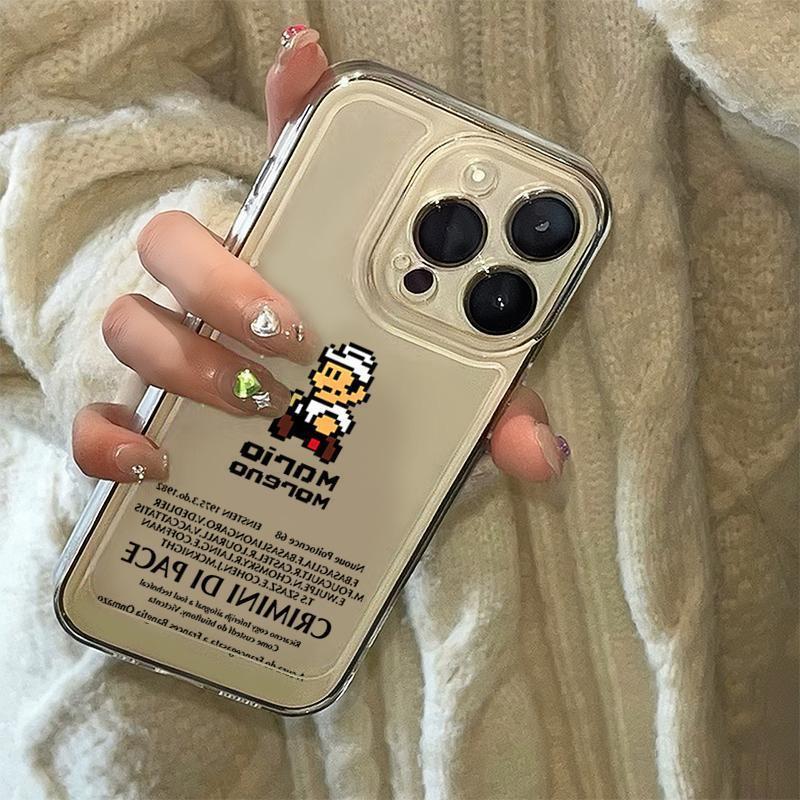 Pixel Mario Is Suitable for Apple 17Pro Mobile Phone Case Iphone16Plus Personalized 15 Cartoon 14 Soft Case 13 Pixel Mario Is Suitable for Apple 17Pro Mobile Phone Case Iphone16Plus Personalized 15 Cartoon 14 Soft Case 13