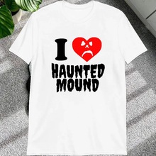 Funny Style Heart Shape Sematary I Love Haunted Mound Man T