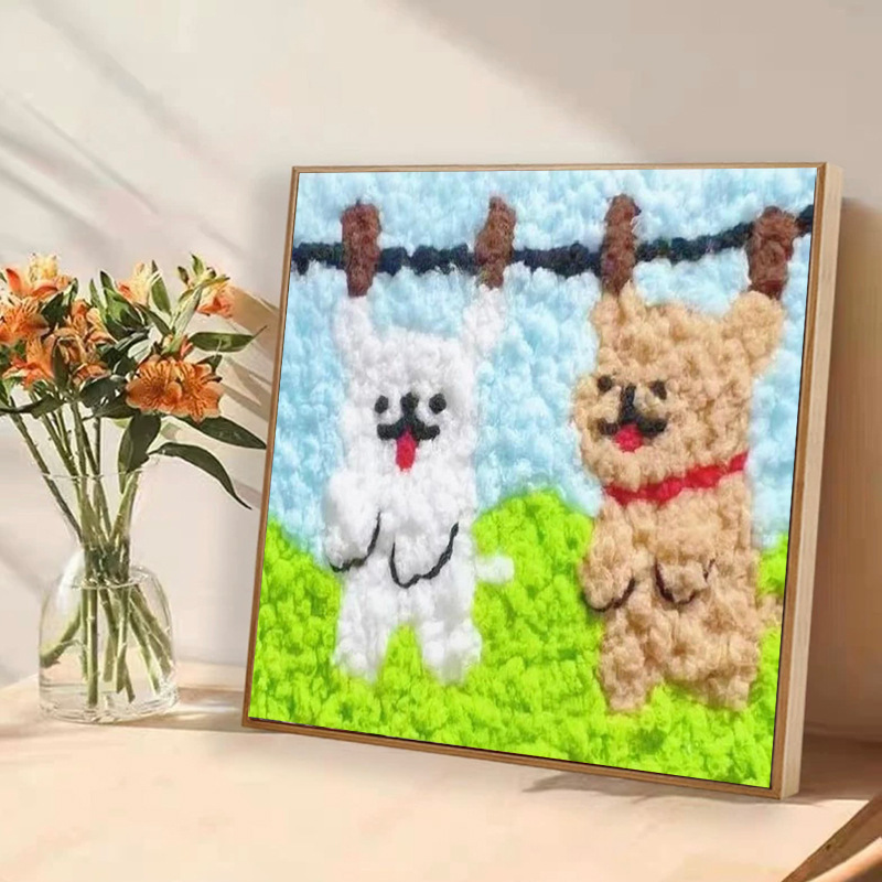 子供は毛玉をいっぱいにしてdiy手作りの材料を作って、益智玩具のアイデアを作って絵を貼ります。|undefined