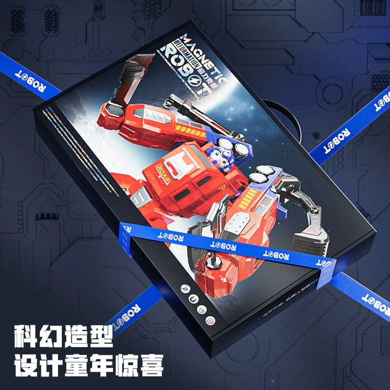 纽奇 Магнитный трансформатор, робот, игрушечная машина, конструктор, Кинг-Конг