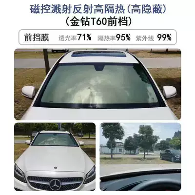 Automotive Film — front screen film sunscreen film - 1-m-wide-15-m-front-block-diamond-t60