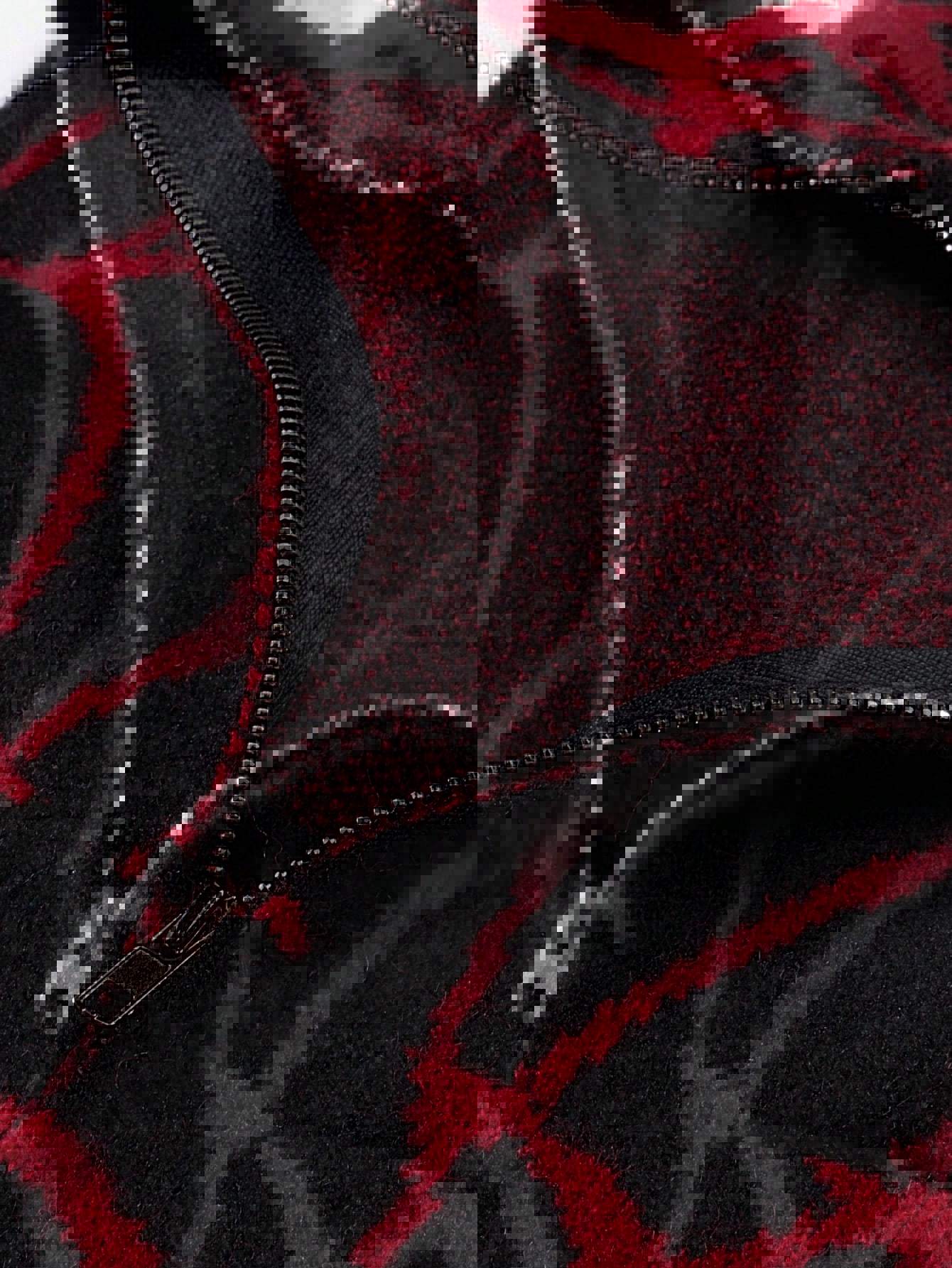 Men's Clothing new fashion casual street fashion long sleeved cardigan loose spider web dark unisex sweater_voghion.com