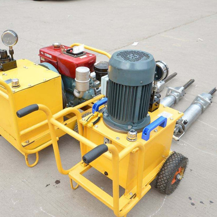 小型电动液压分裂机 6马力柴油劈裂泵 8马力混凝土分裂机厂