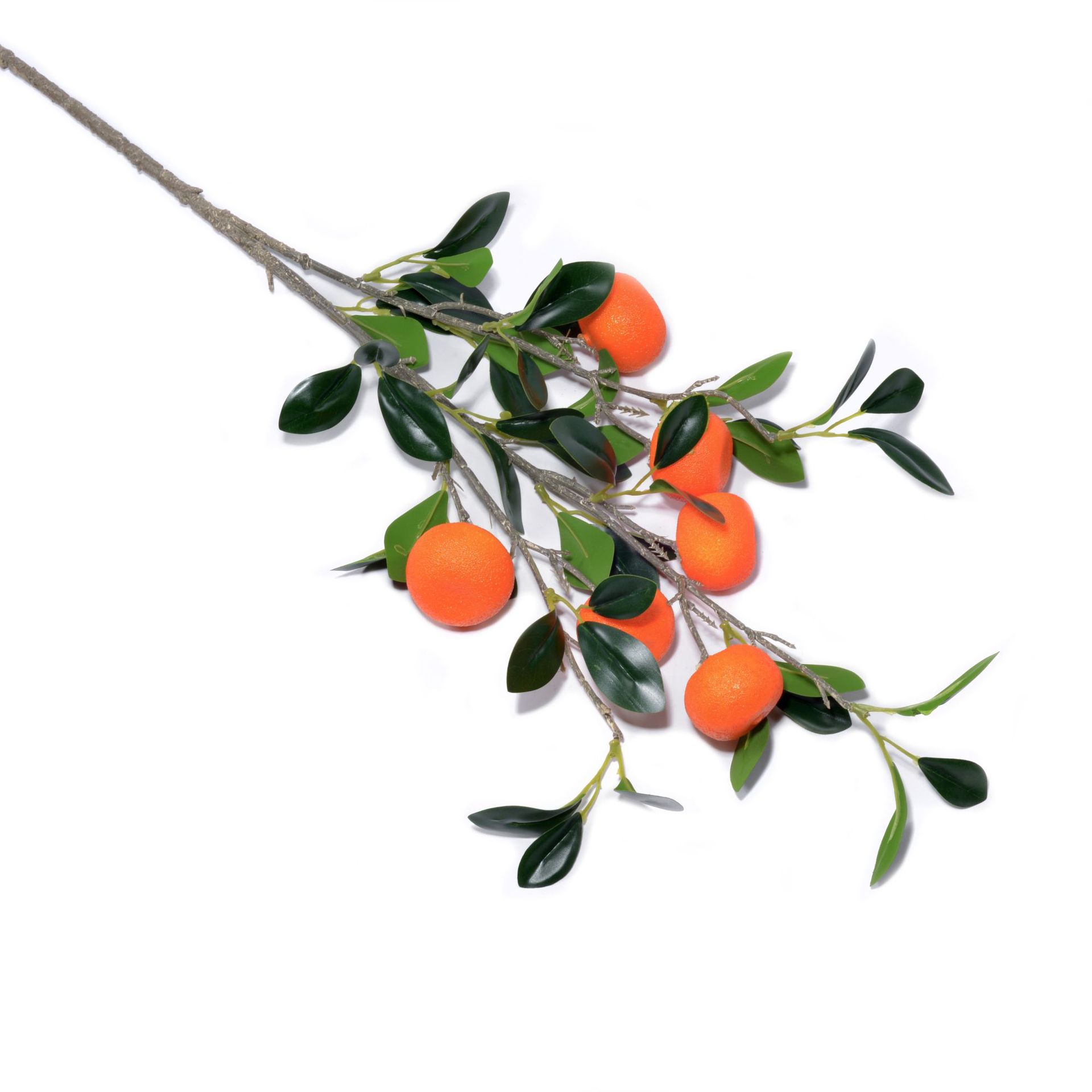 Artificial naranja al por mayor fruta rama Navidad decoración apoyos de espuma boda salón Berry falso flor adornos