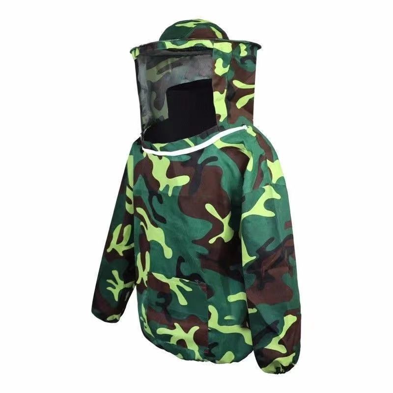 防蜂服全套透气型蜜蜂衣服防蜂帽养蜂工具加厚分体半身防蜂衣